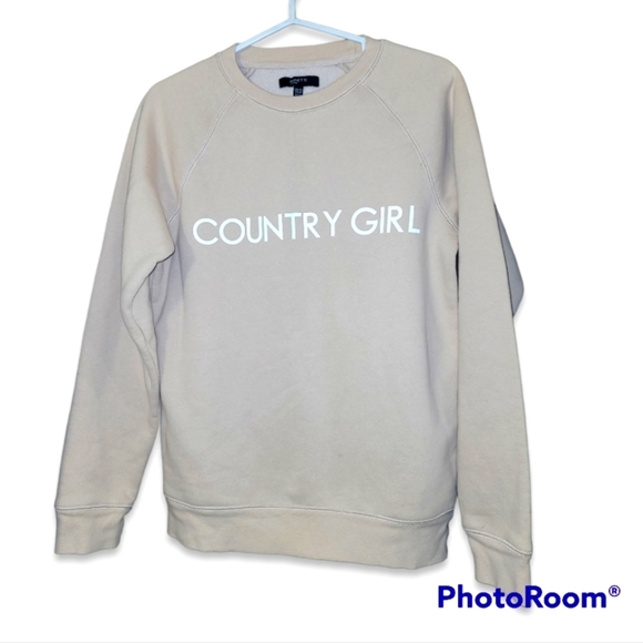 Brunette The Label tan country girl graphic crewneck sweatshirt - Picture 7 of 7